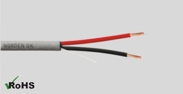 2 Core 16 AWG  Multi Conductor Stranded Plenum Cable